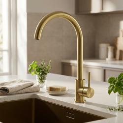 Pure.Sink Elite Steel Stream kuhinjska armatura PVD Brušeno zlato PS8044-60